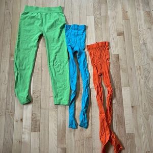 Lot of 3 fun colored tights!